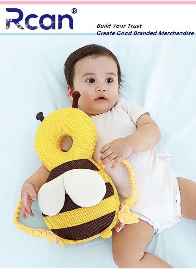 Rcan Baby Head Protector Toddlers Head Safety Pad Cushion Adjustable Toddlers Head Safety Pad Cushion Backpack Baby Back Protection for Crawling & Walking for Age 4-24Months  - Image 3
