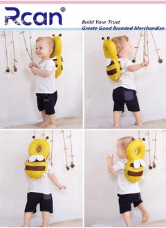 Rcan Baby Head Protector Toddlers Head Safety Pad Cushion Adjustable Toddlers Head Safety Pad Cushion Backpack Baby Back Protection for Crawling & Walking for Age 4-24Months  - Image 4
