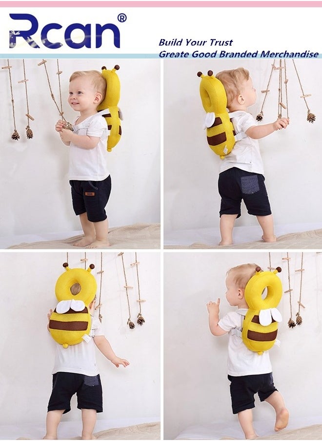 Rcan Baby Head Protector Toddlers Head Safety Pad Cushion Adjustable Toddlers Head Safety Pad Cushion Backpack Baby Back Protection for Crawling & Walking for Age 4-24Months  - Image 4