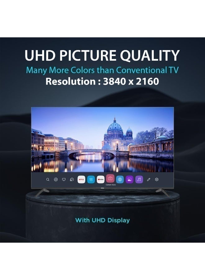 إليستا تلفزيون إليستا الذكي ‎65‎ بوصة بدقة ‎4K UHD‎ يعمل بنظام ‎WebOS‎ | شاشة بدون إطار بجودة ‎A+‎، نظام ‎WebOS‎، جهاز تحكم سحري مع ‎ThinQ AI‎ للتحكم الصوتي، صوت ‎Dolby Audio‎، تقنية ‎HDR10+‎ (165 سم) الموديل ‎GTV-65UHDELD‎ - Image 2