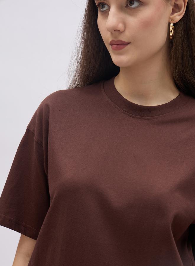 Styli Plain Round Neck Regular Fit T-Shirt - Image 4