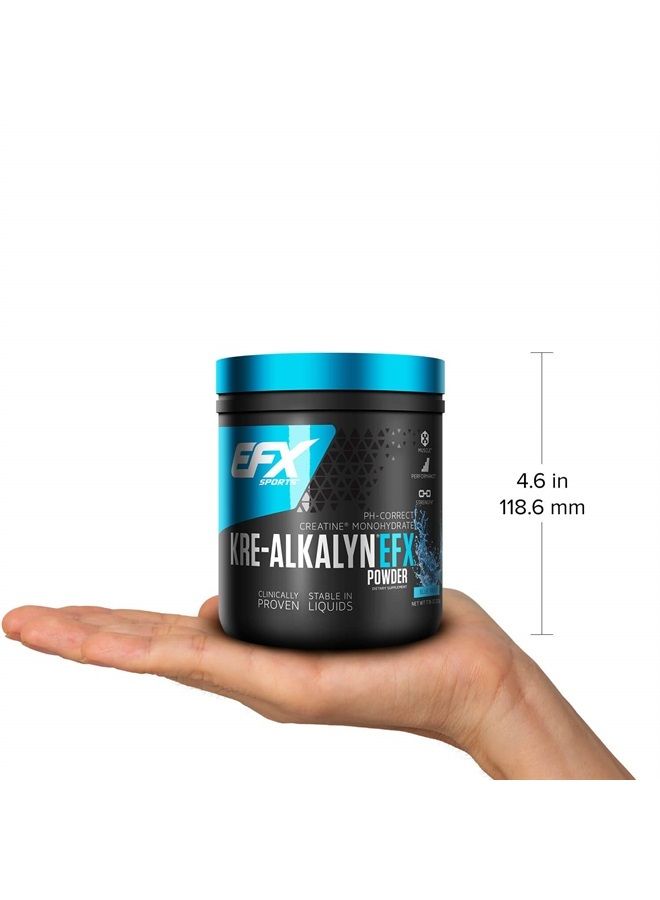 EFX SPORTS Kre-Alkalyn EFX Powder | pH Correct Creatine Monohydrate Powder Supplement | Strength, Muscle Growth & Performance | 110 Servings (Blue Frost) - Image 3