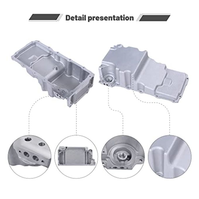 GESEXI 302-2 LS Swap Engine Oil Pan Kit Aluminum Oil Pan Kit Compatible with 1964-1992 Chevy Nova Camaro Ventura Omega F-body G-body LS1 LS2 LS3 LS6 5.7L 5.3L 6.5L Engines - Image 3