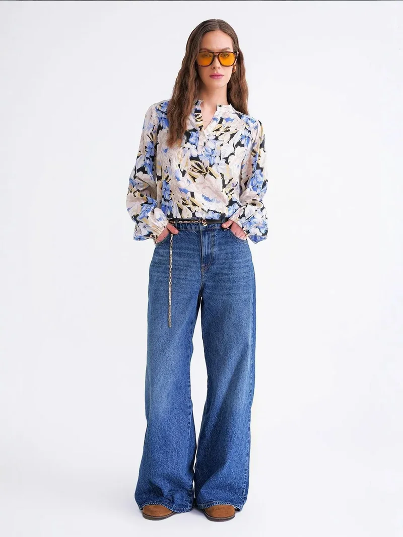MixRay Mixray Flowering Long Sleeve Blouse