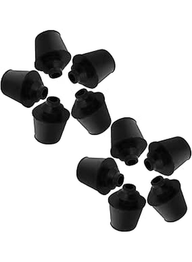 10Pcs Black Rubber Door Stopper Car Trunk Bumpers Shock Absorber Blocks - Image 1