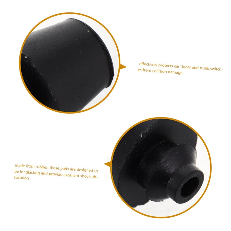 10Pcs Black Rubber Door Stopper Car Trunk Bumpers Shock Absorber Blocks - Image 4