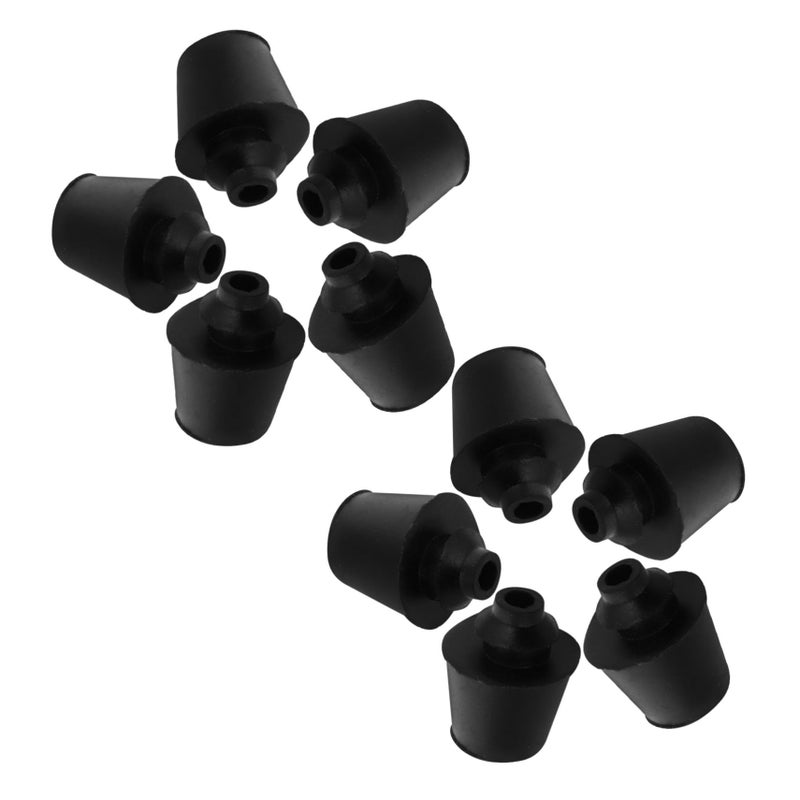 10Pcs Black Rubber Door Stopper Car Trunk Bumpers Shock Absorber Blocks - Image 2