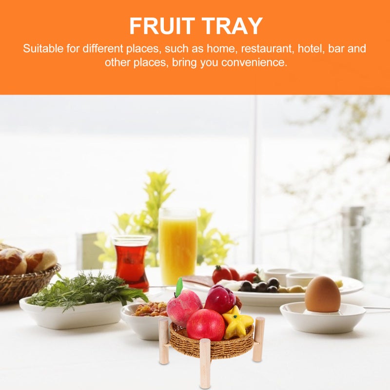 1 Set of Snack Storage Basket Decorative Storage Holder Organizing Basket Handmade Basket - Image 3