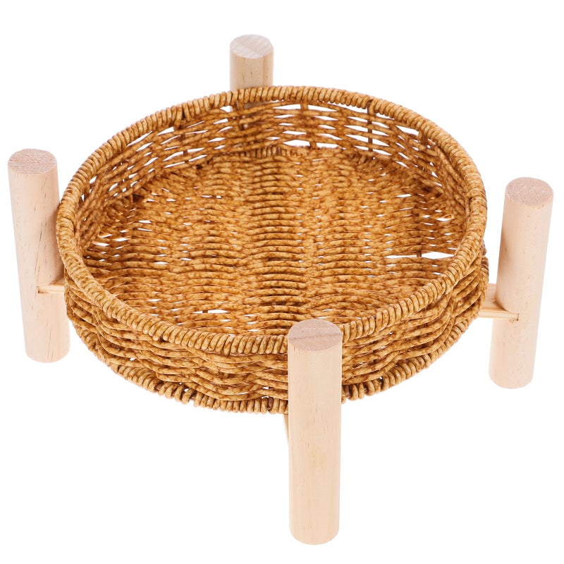 1 Set of Snack Storage Basket Decorative Storage Holder Organizing Basket Handmade Basket - Image 1