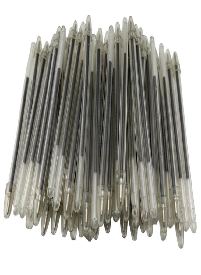 Comfort Axis Bulk 4" Clear Flexible Bendable Round Pens with Cap for Comfortable Writing, Blue (100 Pack) - Image 2