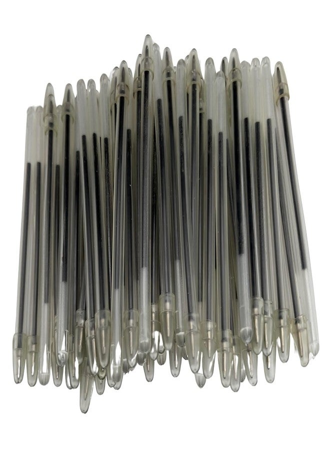Comfort Axis Bulk 4" Clear Flexible Bendable Round Pens with Cap for Comfortable Writing, Blue (100 Pack) - Image 1