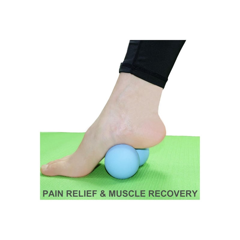SOLARAE Peanut Massage Ball, Double Lacrosse Ball Deep Tissue Roller Trigger Point Ball Yoga Massage Ball Bodywork Therapy Ball for Physical Therapy Myofascial Release Muscle Relaxer Acupoint Massage - Image 2