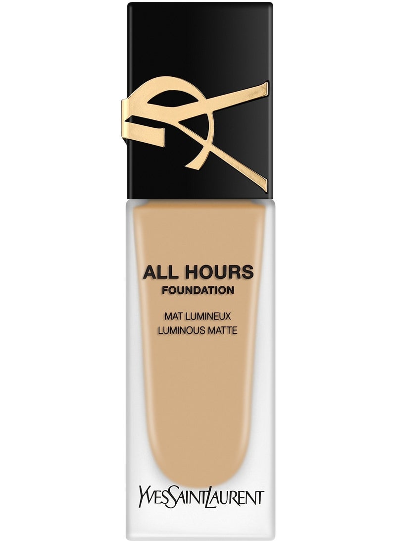 Yves Saint Laurent YSL All Hours Luminous Matte Foundation LW1 – 24H Full Coverage Long-Wear Foundation for Fair Skin with Warm Undertones - Image 2