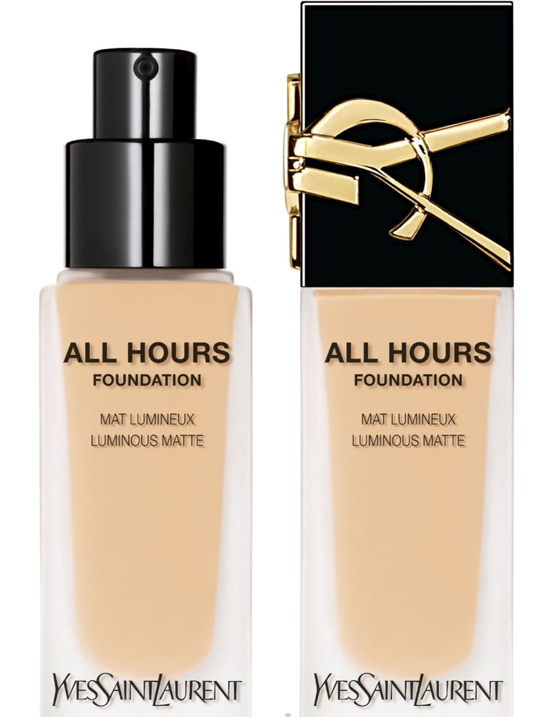 Yves Saint Laurent YSL All Hours Luminous Matte Foundation LW1 – 24H Full Coverage Long-Wear Foundation for Fair Skin with Warm Undertones - Image 3