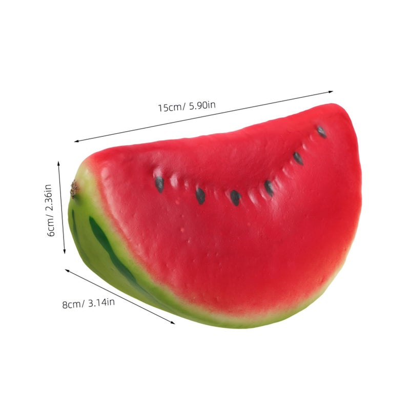 4 Pcs Artificial Watermelon Slice Realistic Simulation Fruit Decor For Home Shop Office Photography Prop Party Display - Image 3