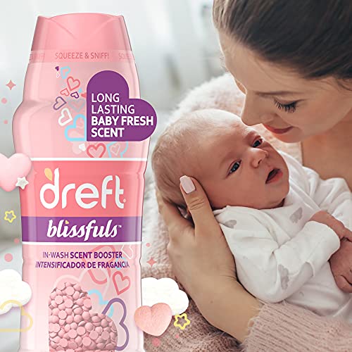 Dreft Blissfuls In-Wash Laundry Scent Booster Beads, Baby Fresh Scent, 18.2 oz - Image 3