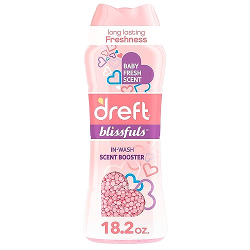 Dreft Blissfuls In-Wash Laundry Scent Booster Beads, Baby Fresh Scent, 18.2 oz - Image 1