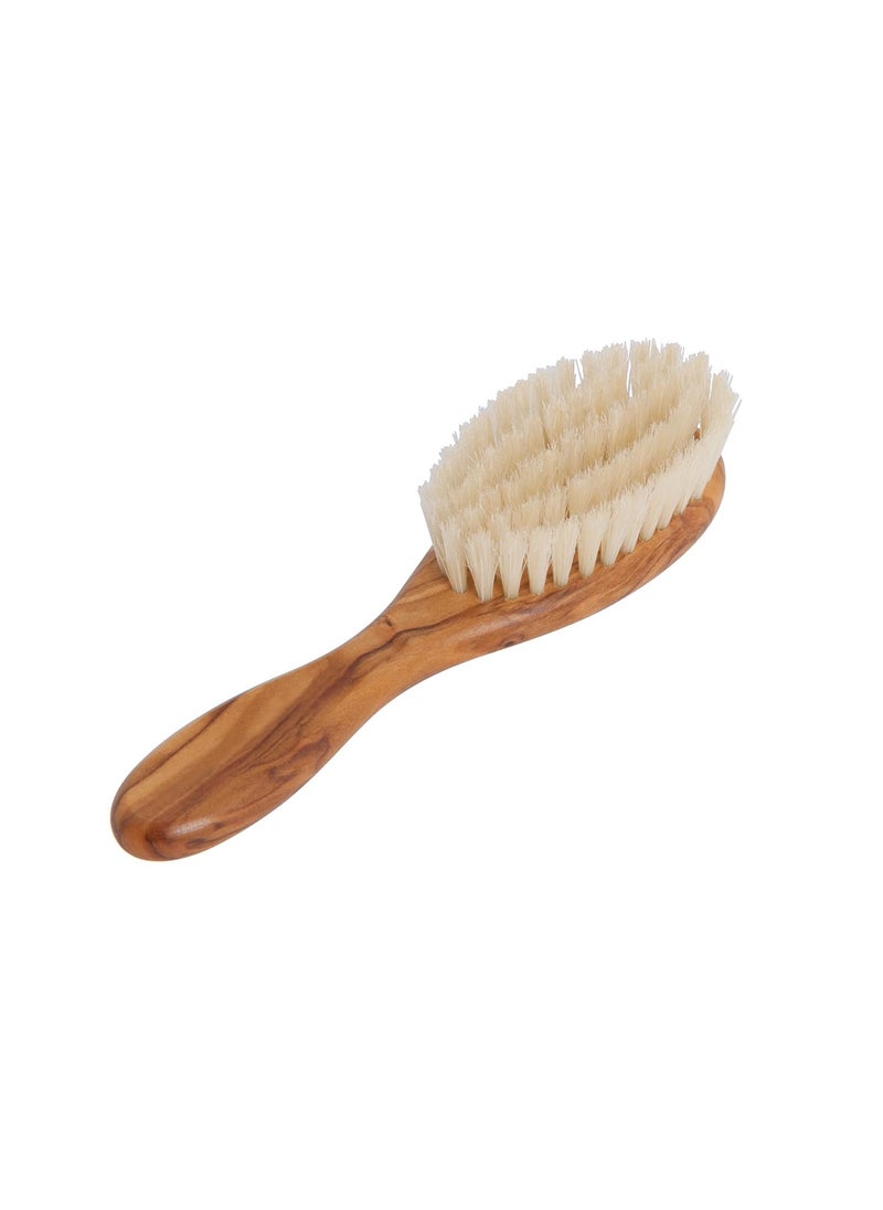 REDECKER Redecker Childrens Hairbrush with Goat Hair Bristles and Waxed Olive Wood Handle 578Inches 