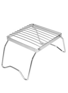 Generic Folding Campfire Grill, Heavy Duty Portable Camping Grill with Legs Carrying Bag, Stainless Steel Grate for Gas Stove, BBQ Grill for RV Camping, Picnic, and Fishing  - Image 1