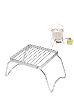 Generic Folding Campfire Grill, Heavy Duty Portable Camping Grill with Legs Carrying Bag, Stainless Steel Grate for Gas Stove, BBQ Grill for RV Camping, Picnic, and Fishing  - Image 3