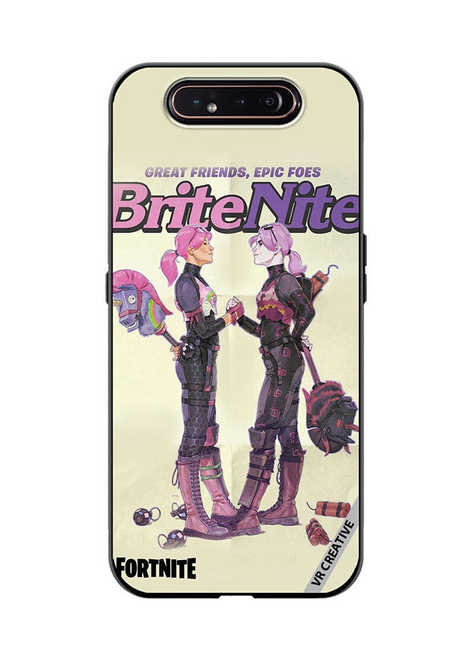 VR CREATIVE - Protective Case Cover For Samsung Galaxy A80 Bright Bomber Design Multicolour - Image 1