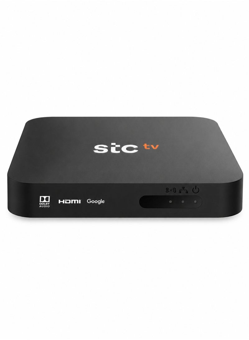 STC TV Box | 2nd Generation | 4K Ultra HD Android TV Streaming Media Player | Google Play & Voice Assistant | Wi-Fi & Ethernet | Remote, HDMI Cable, LAN Cable & Power Adapter | HP4105 | Black - Image 2