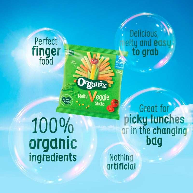 أورجانيكس Organix Melty Organic Sweetcorn Rings Baby Puffs 6 months+ - Image 4