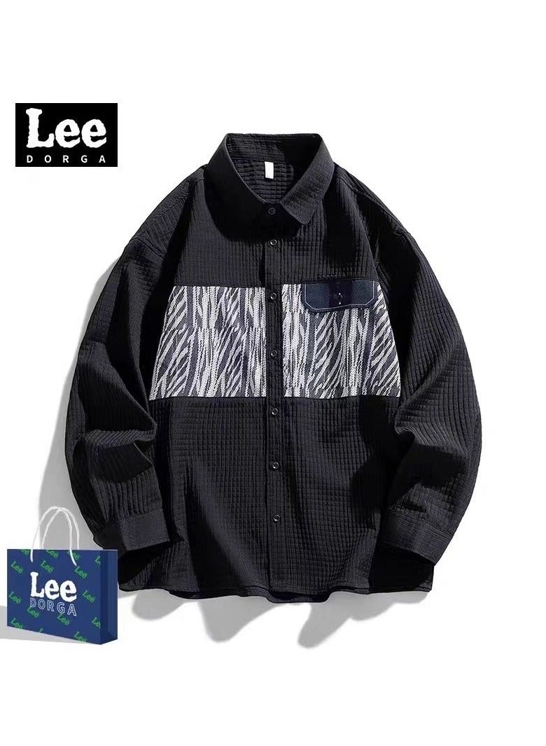 LEE Comfortable And Casual Design With Patchwork Shirt Jacket 