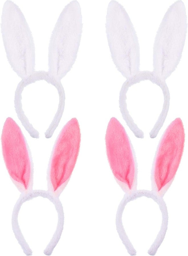 LUDALY LED Pink Rabbit Ears Headbands Light Up Bunny Headband/Flashing Hair Bands Christmas, Nightclub, Halloween, New Year Party Decorations Hair Accessories for Women and Girls (Pack Of 2 Pc) - Image 2