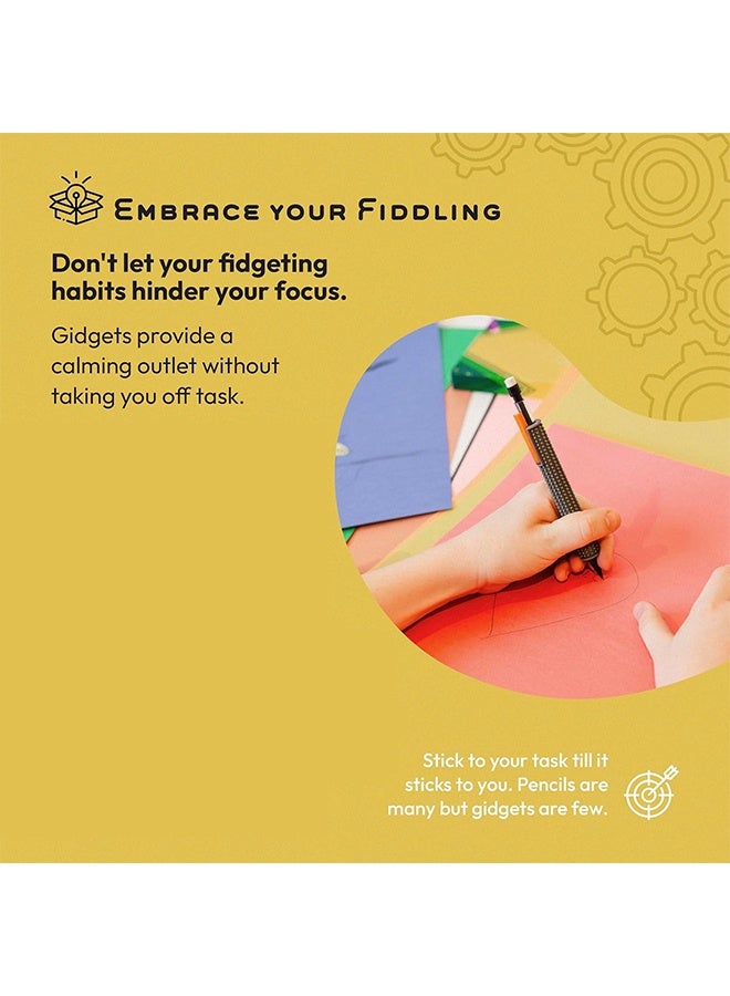 Quantum 4 PCS Sensory Pencil Holder, Textured Silicone Pencil Sleeve, Posture Correction Finger Grip for Quiet Fidgeting Kids - Image 5