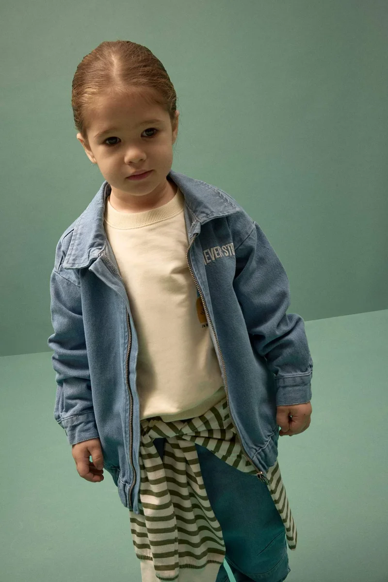 ديفاكتو Baby Boy Zip-Up Denim Jacket