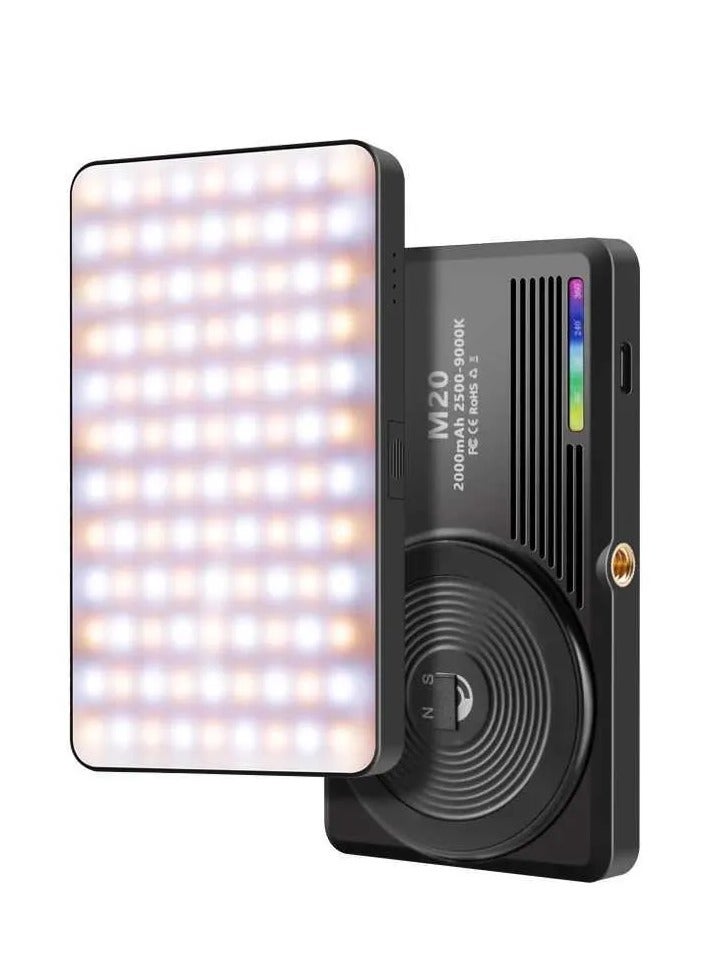M20 Portable Battery Powered 2500-9000K 2000mAh Colour LED Light - Image 1