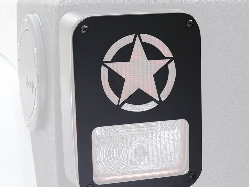 V8 GOD JK Star Tail Light Cover Tail Lamp Guard Cage Protector for Jeep JK Wrangler & Unlimited 2007-2018 - Pair - Image 4