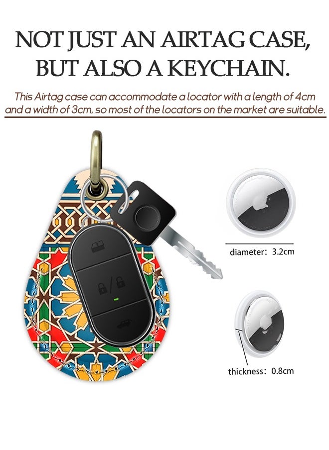Beyond Leather Case for AirTag, AirTag Protective Case Cover with Keychain Ring, AirTag Holder  - Image 3