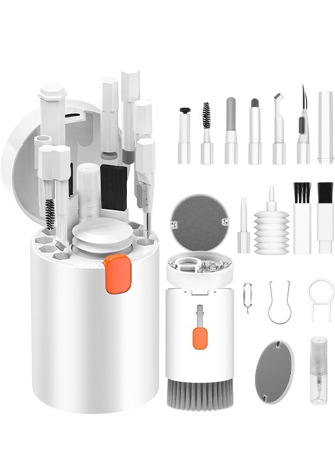 طقم منظف متعدد الوظائف 20 في 1 للأجهزة الإلكترونية فرشاة تنظيف لوحة المفاتيح فرشاة تنظيف سماعات الرأس طقم أدوات متعددة لتنظيف لوحة مفاتيح الكمبيوتر المحمول سماعات الأذن كاميرا الهواتف المحمولة - Image 1