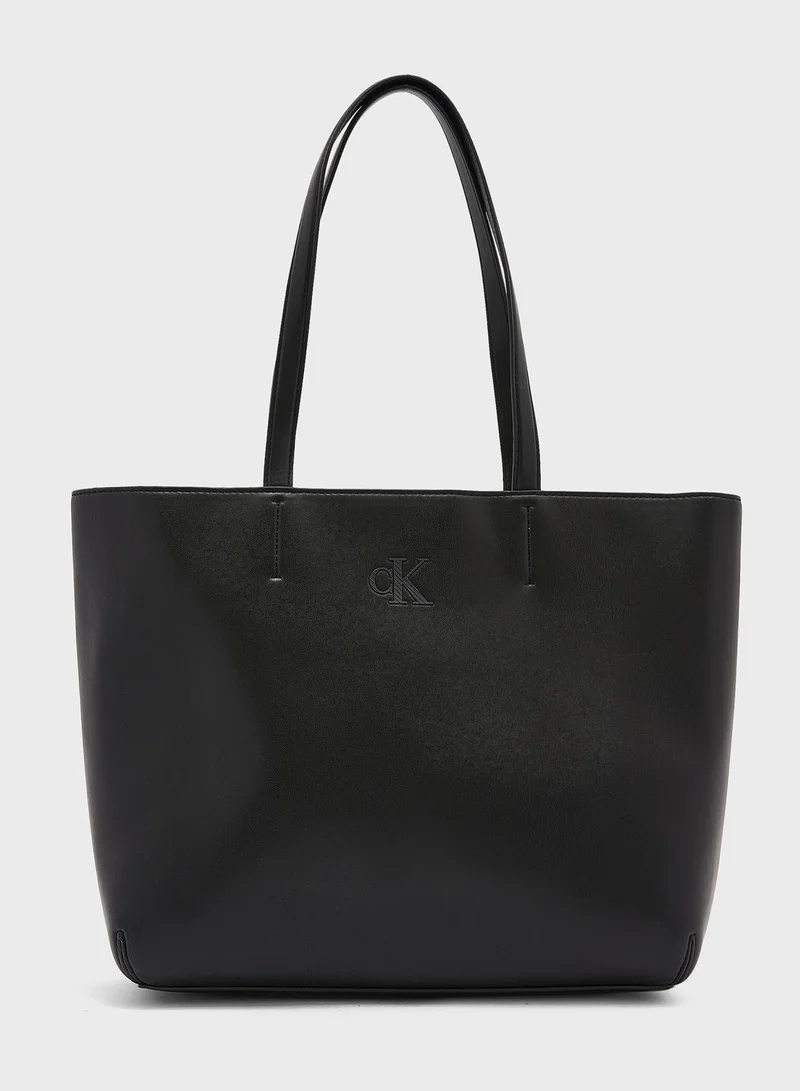 Calvin Klein Jeans Sleek Logo Detail Tote Bag