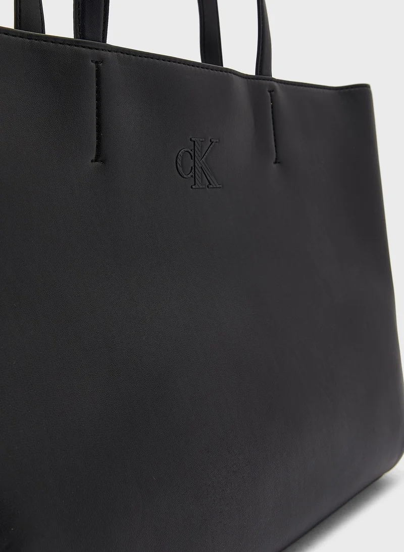 Calvin Klein Jeans Sleek Logo Detail Tote Bag