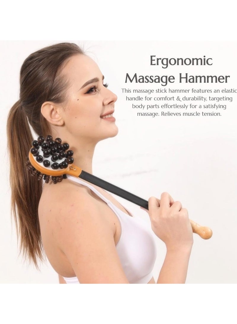 general Massage Hammer, Back Percussion Massager, Dual-Head Back Scratcher Percussion Massager, Manual Neck, Leg, and Waist Massage Hammer - Image 2