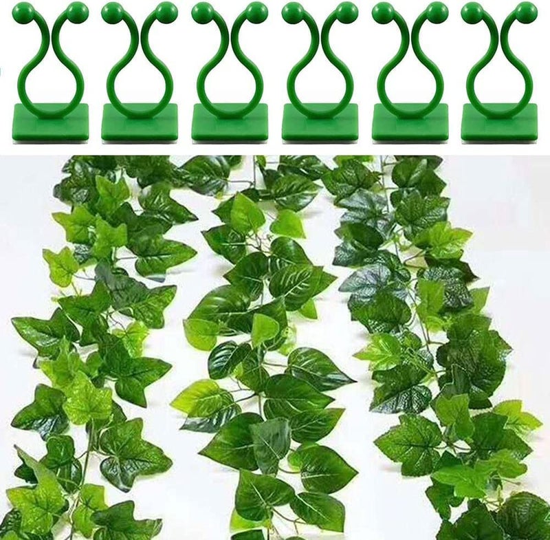 TAZLYN TAZYN Plant Support for Climbers Leaf Plant Organiser Clip Money Plant Clips for Wall Support Creeper Plant Support Climber Support for Plants Plant Holder for Wall Climbing Wall Clips (30 PCS Pack) - Image 1