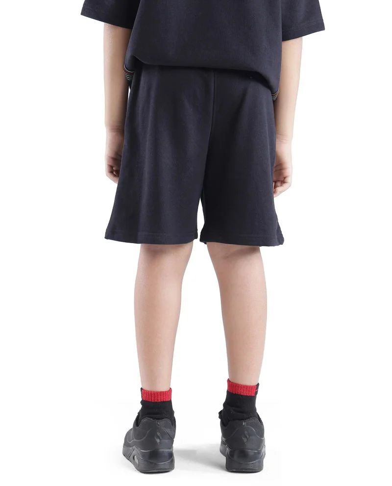 Rare Ones Rare Ones Kids San Black Cotton Applique Boxy Shorts