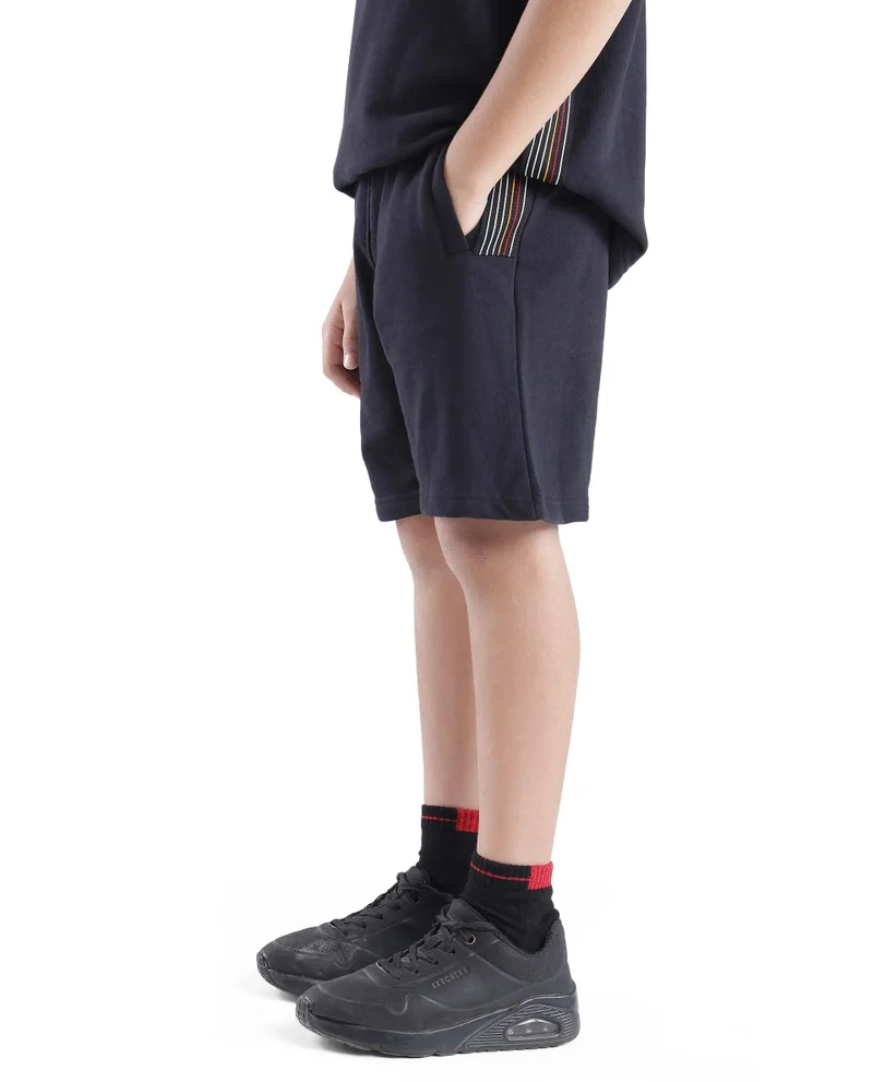 Rare Ones Rare Ones Kids San Black Cotton Applique Boxy Shorts
