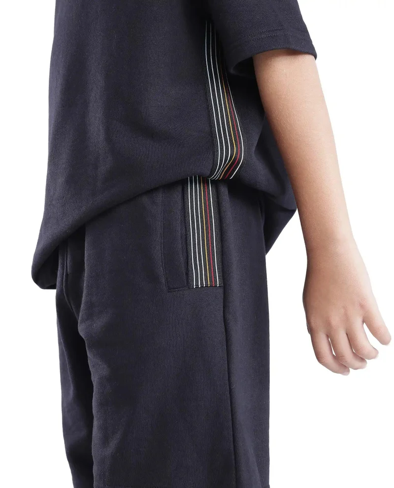 Rare Ones Rare Ones Kids San Black Cotton Applique Boxy Shorts