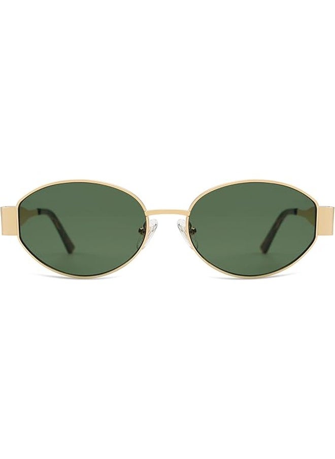 General - Retro Oval Sunglasses for Women Men Trendy Sun Glasses Classic Shades UV400 Protection - Image 1