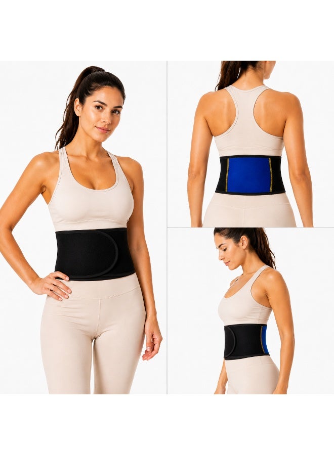 Waist Trimmer Belt for Men & Women – Tummy Control Waist Trainer, Abdomen Fat Burning Sweat Belt, Slimming Compression Waist Shaper, Back Support & Posture Belt for Workout, Gym, Running and Daily Activities - Image 4