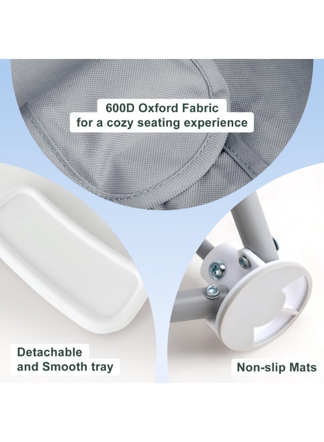 spa luxetique Portable Baby Seat Travel| Compact Fold with Straps for Indoor/Outdoor Use| Great for Camping, Beach, Lawn |Toddlers, Kids, Boys, Girls (Black) - Image 3