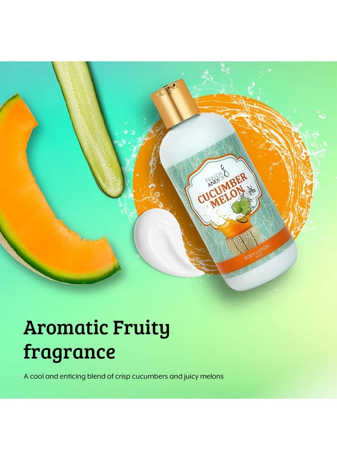 Scented Body Lotion For Women Deep Moisturizing Cream Womens Luxury Stocking Stuffers & Fragrance Gifts That Smell Good 10Oz (Cucumber Melon)