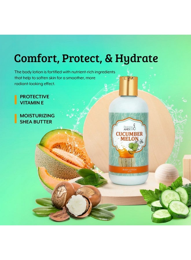 Scented Body Lotion For Women Deep Moisturizing Cream Womens Luxury Stocking Stuffers & Fragrance Gifts That Smell Good 10Oz (Cucumber Melon)