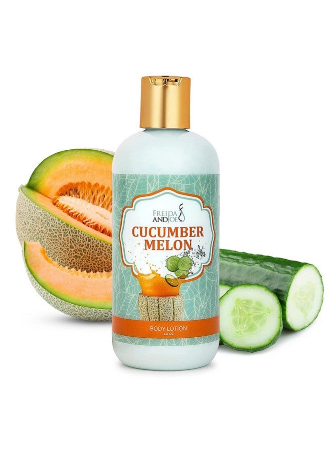 Scented Body Lotion For Women Deep Moisturizing Cream Womens Luxury Stocking Stuffers & Fragrance Gifts That Smell Good 10Oz (Cucumber Melon)