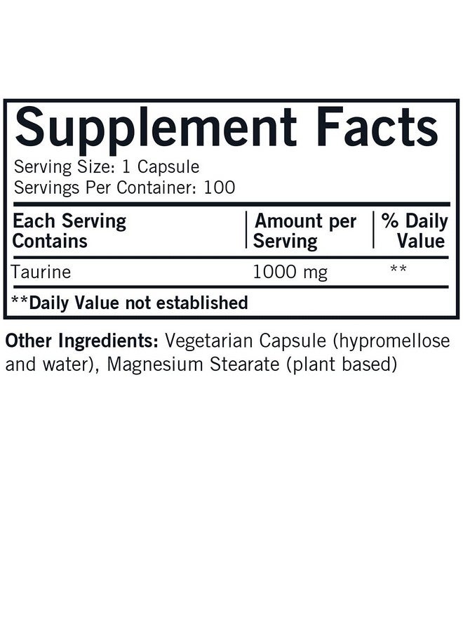 Kirkman L-Taurine 1000 mg - Hypoallergenic - Image 2