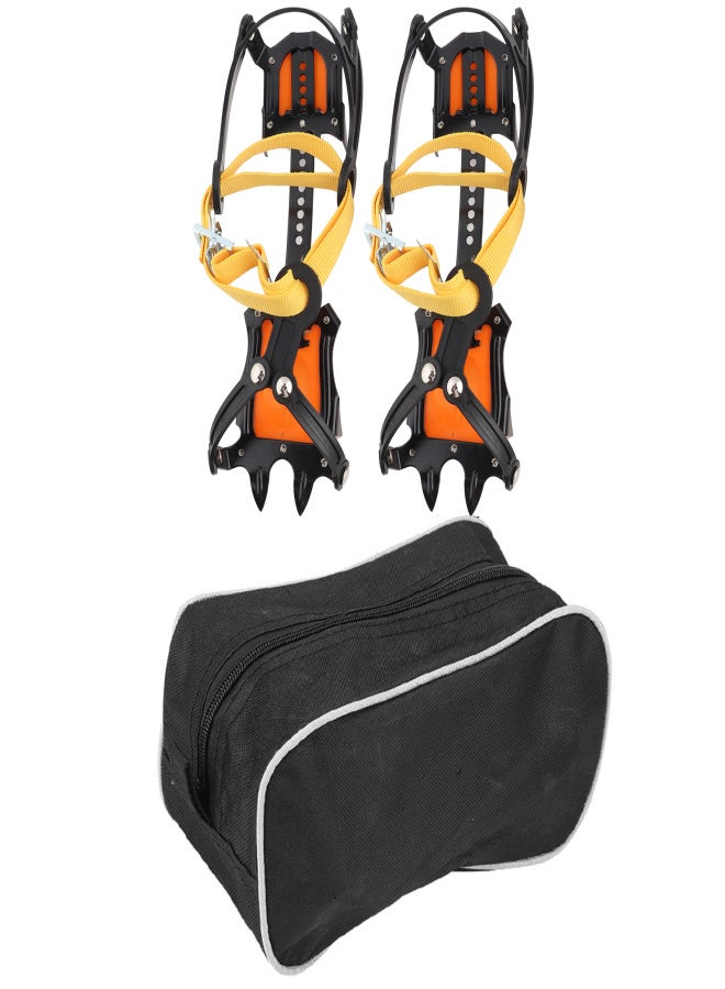 Portable Outdoor Sports 10 Toothed Snow Crampons Slip Resistant Ice Gripper - Image 1